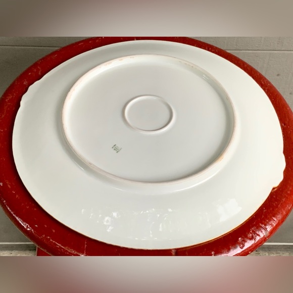 Rare 24k Gold Trim Early 20th Century Vintage LIMOGES FRANCE Serving Plate - Picture 6 of 16